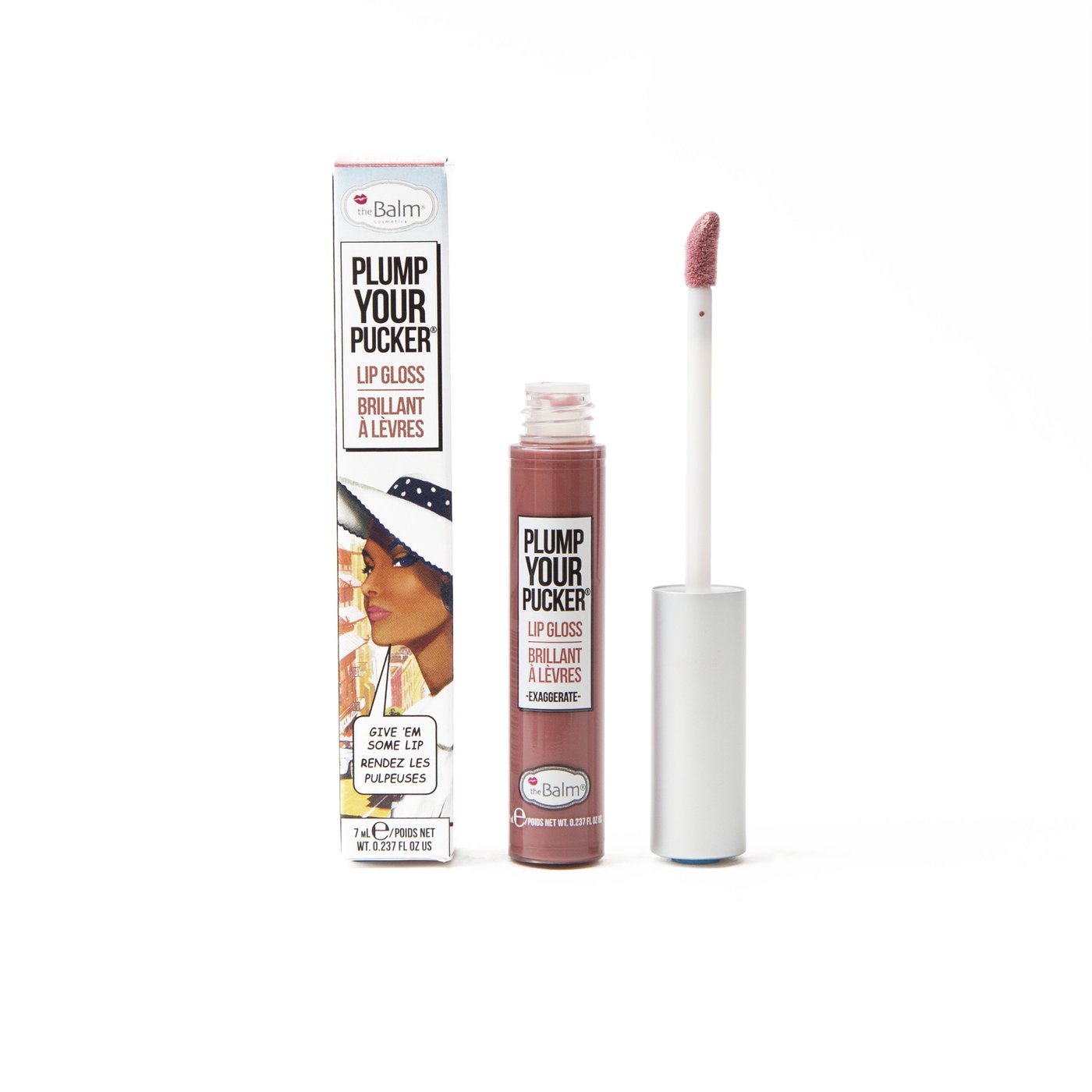 theBalm cosmetics PLUMP YOUR PUCKER® Lip Gloss Extravagant - shimmering golden plum - ScentiMelti Home Fragrance, Beauty & Gifts UK