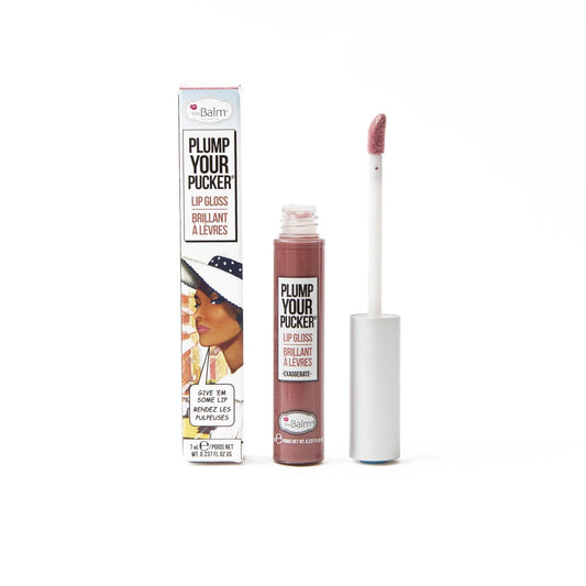 theBalm cosmetics PLUMP YOUR PUCKER® Lip Gloss Extravagant - shimmering golden plum - ScentiMelti Home Fragrance, Beauty & Gifts UK