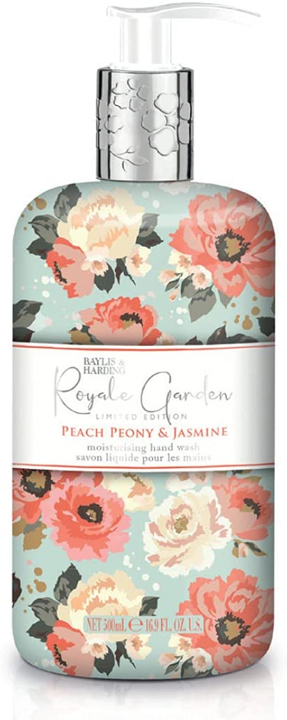 Baylis & Harding Peach Peony & Jasmine Cleansing Hand Wash, 500ml - ScentiMelti Home Fragrance, Beauty & Gifts UK