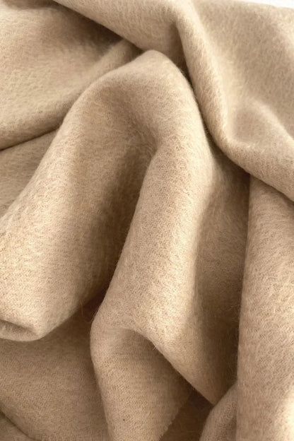 100% Organic Cashmere Scarf - Pebble Beige