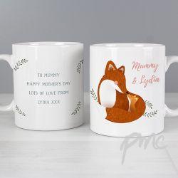 Personalised Mummy and Me Fox Mug Sweetlea Gifts Ltd ScentiMelti Wax Melts