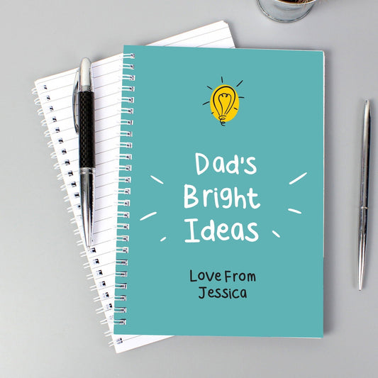 Personalised Bright Ideas A5 Notebook - ScentiMelti Home Fragrance, Beauty & Gifts UK