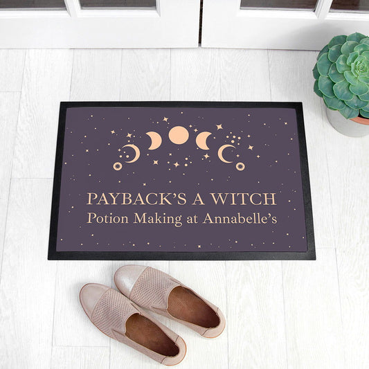 Personalised Celestial Moon Phase Indoor Doormat - ScentiMelti Home Fragrance, Beauty & Gifts UK