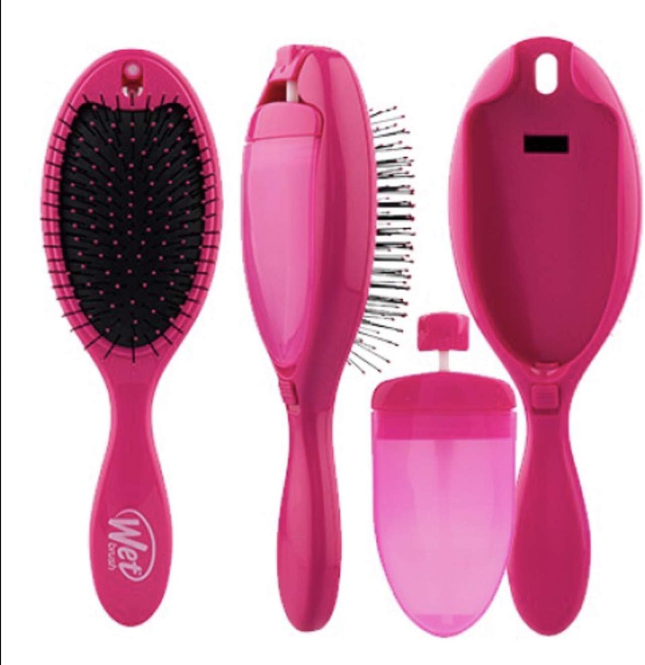 Wet Brush Original Detangler Spritzer 2 in 1 Treatment Brush Pink - ScentiMelti Home Fragrance, Beauty & Gifts UK