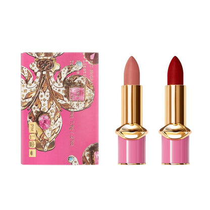 Pat McGrath Opulence MATTETRANCE™ DIVINE Duo Lipsticks: PINK SAPPHIRE: MatteTrance Christy + MatteTrance Forbidden Love - ScentiMelti Home Fragrance, Beauty & Gifts UK