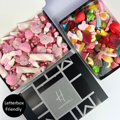 Pink Sweets Letterbox Gift Hamper - ScentiMelti Home Fragrance, Beauty & Gifts UK