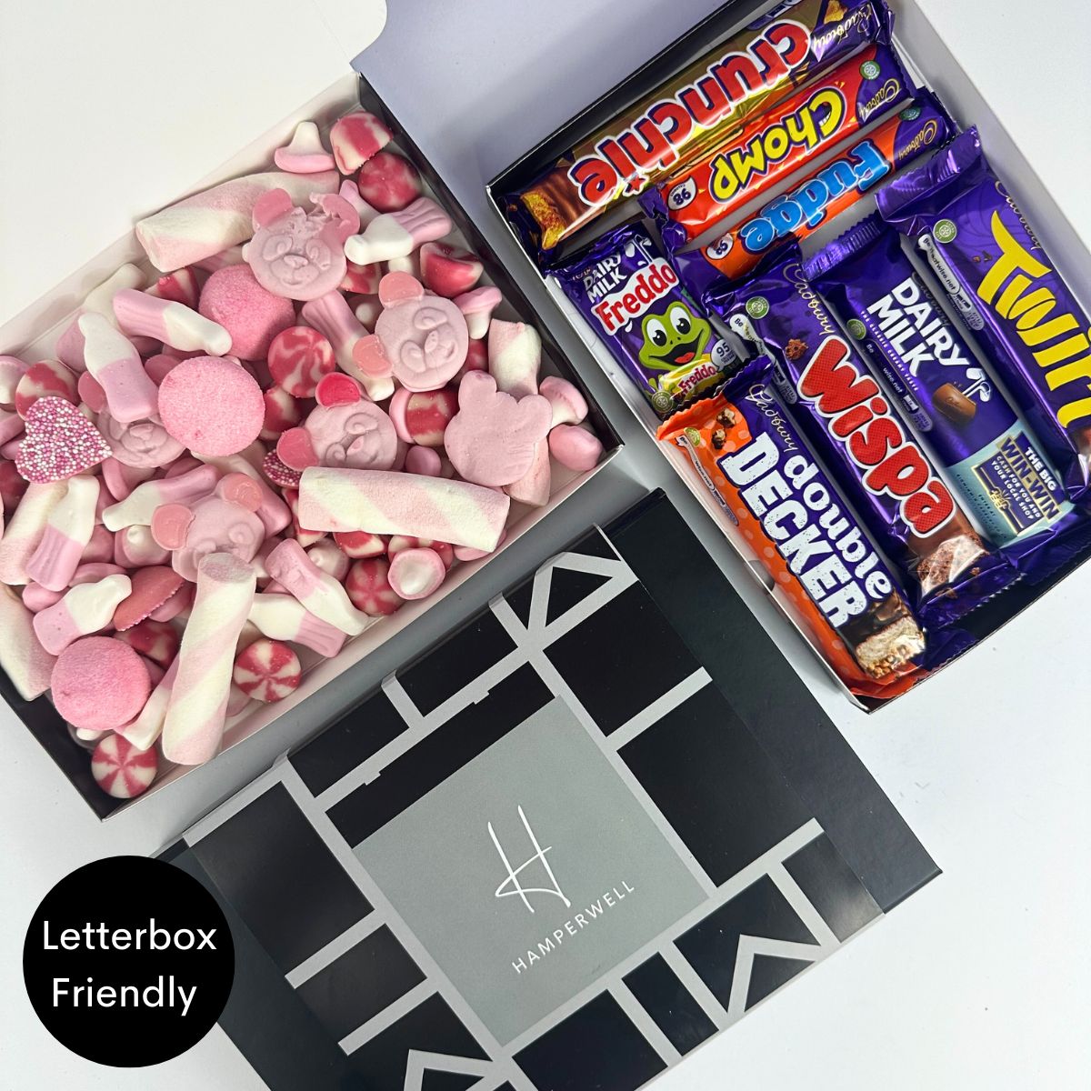 Pink Sweets Letterbox Gift Hamper - ScentiMelti Home Fragrance, Beauty & Gifts UK