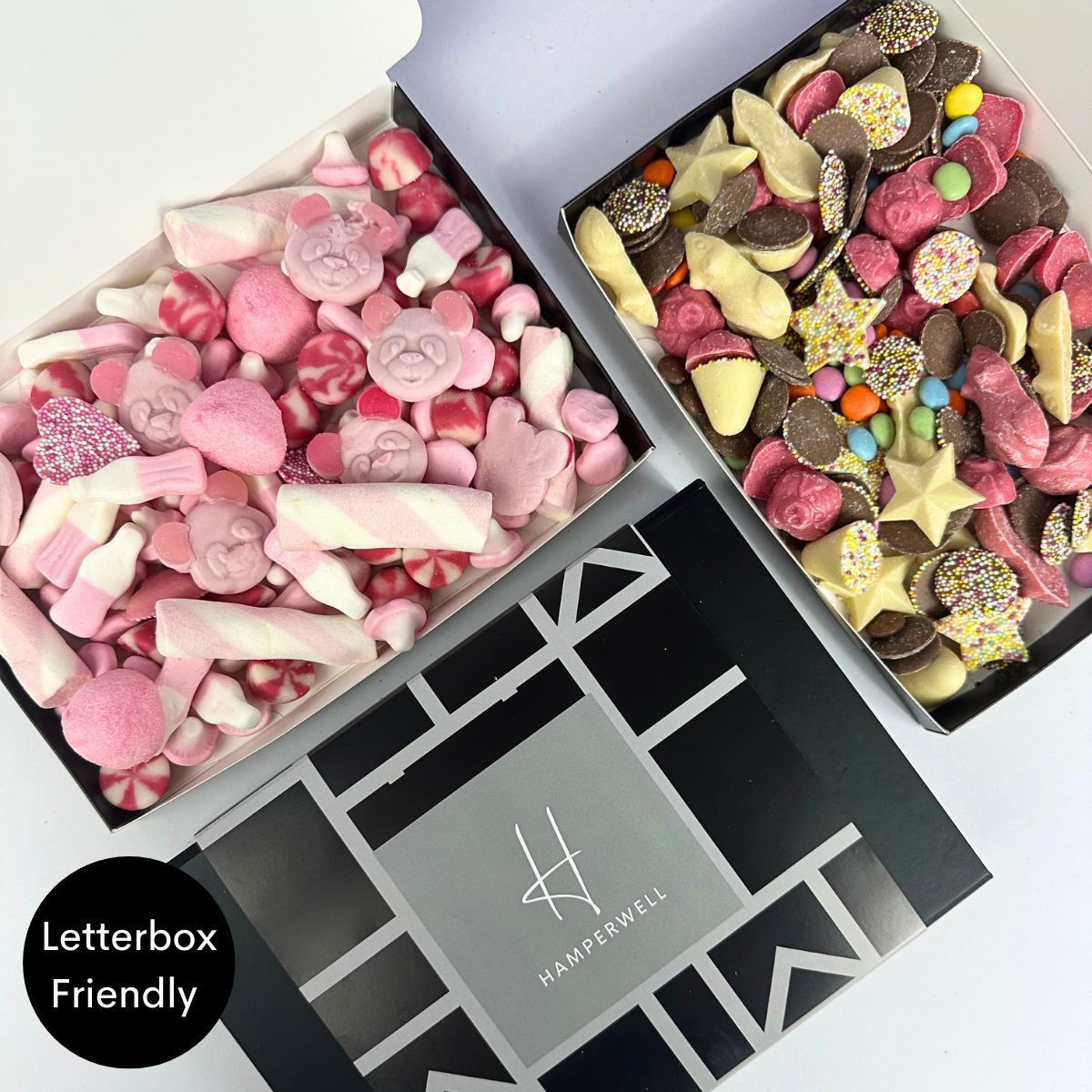 Pink Sweets Letterbox Gift Hamper - ScentiMelti Home Fragrance, Beauty & Gifts UK