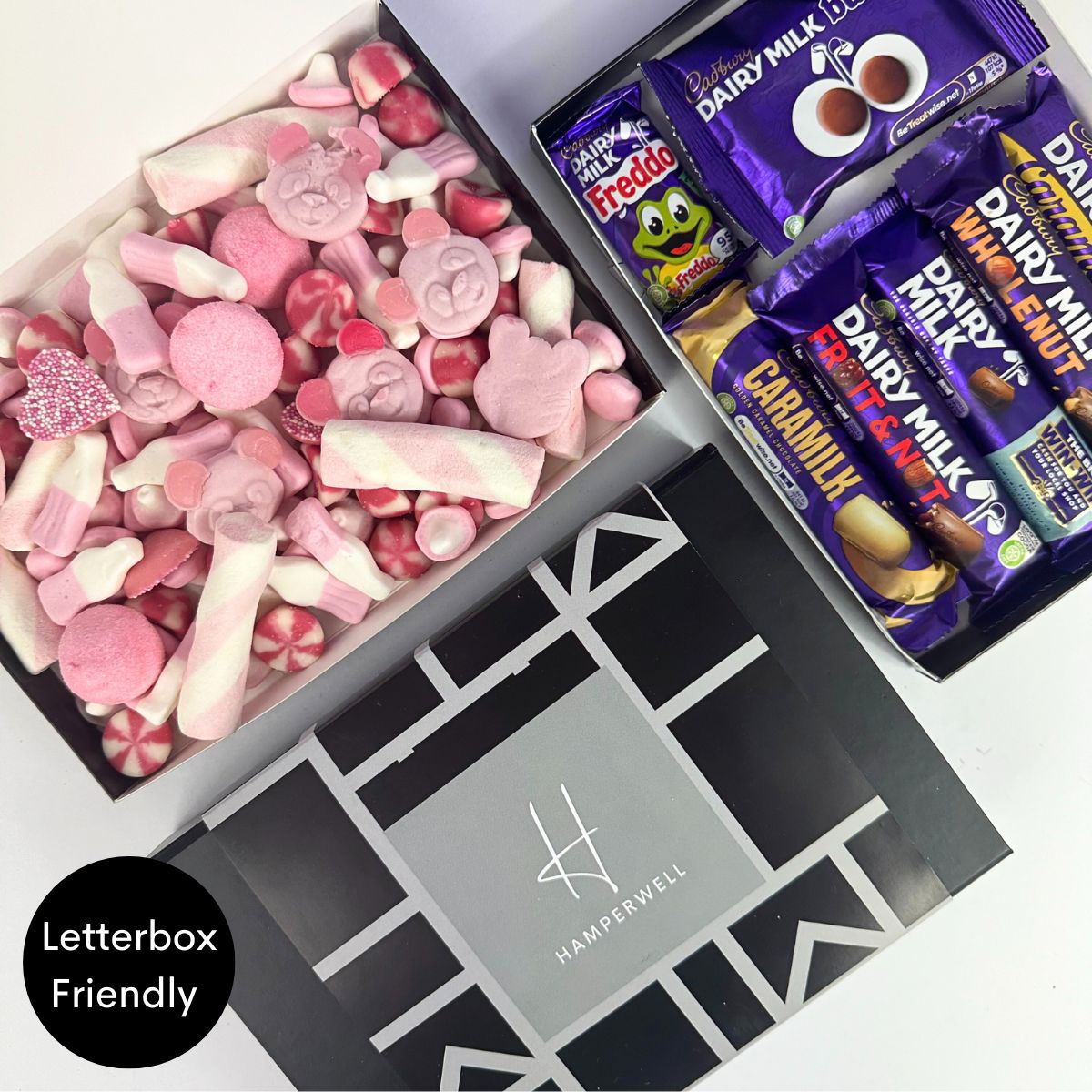 Pink Sweets Letterbox Gift Hamper - ScentiMelti Home Fragrance, Beauty & Gifts UK