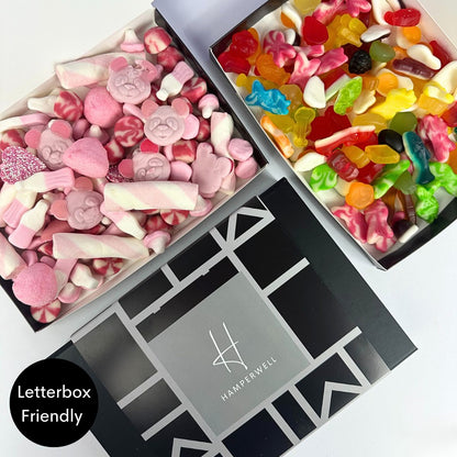 Pink Sweets Letterbox Gift Hamper - ScentiMelti Home Fragrance, Beauty & Gifts UK