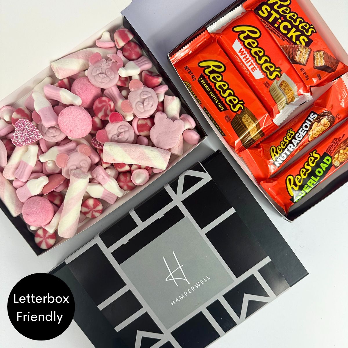 Pink Sweets Letterbox Gift Hamper - ScentiMelti Home Fragrance, Beauty & Gifts UK