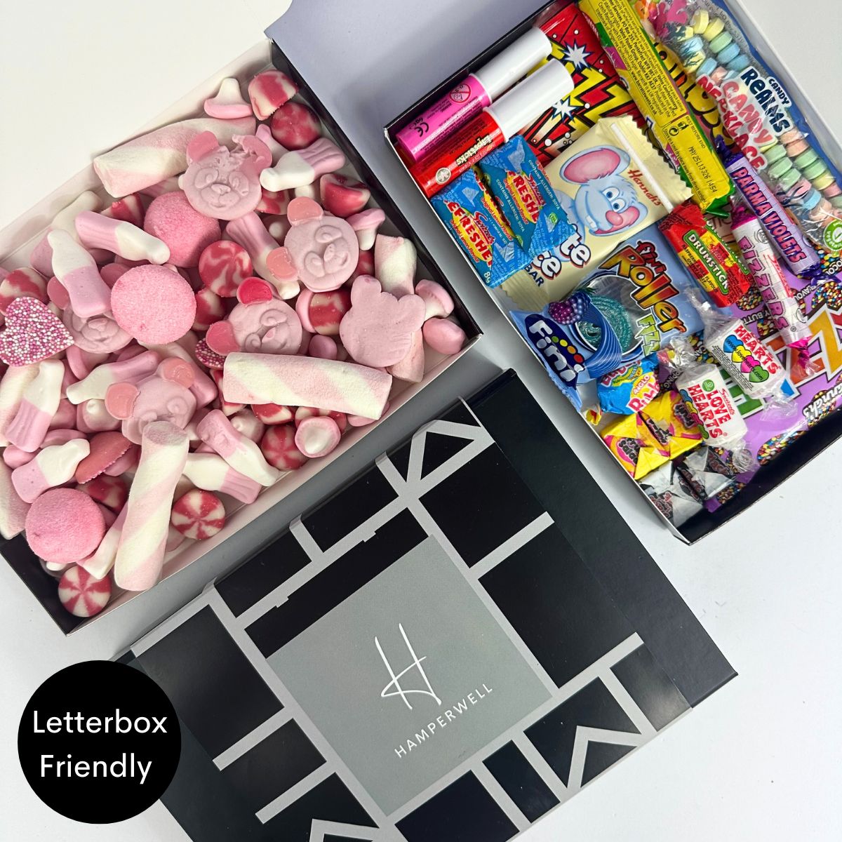 Pink Sweets Letterbox Gift Hamper - ScentiMelti Home Fragrance, Beauty & Gifts UK