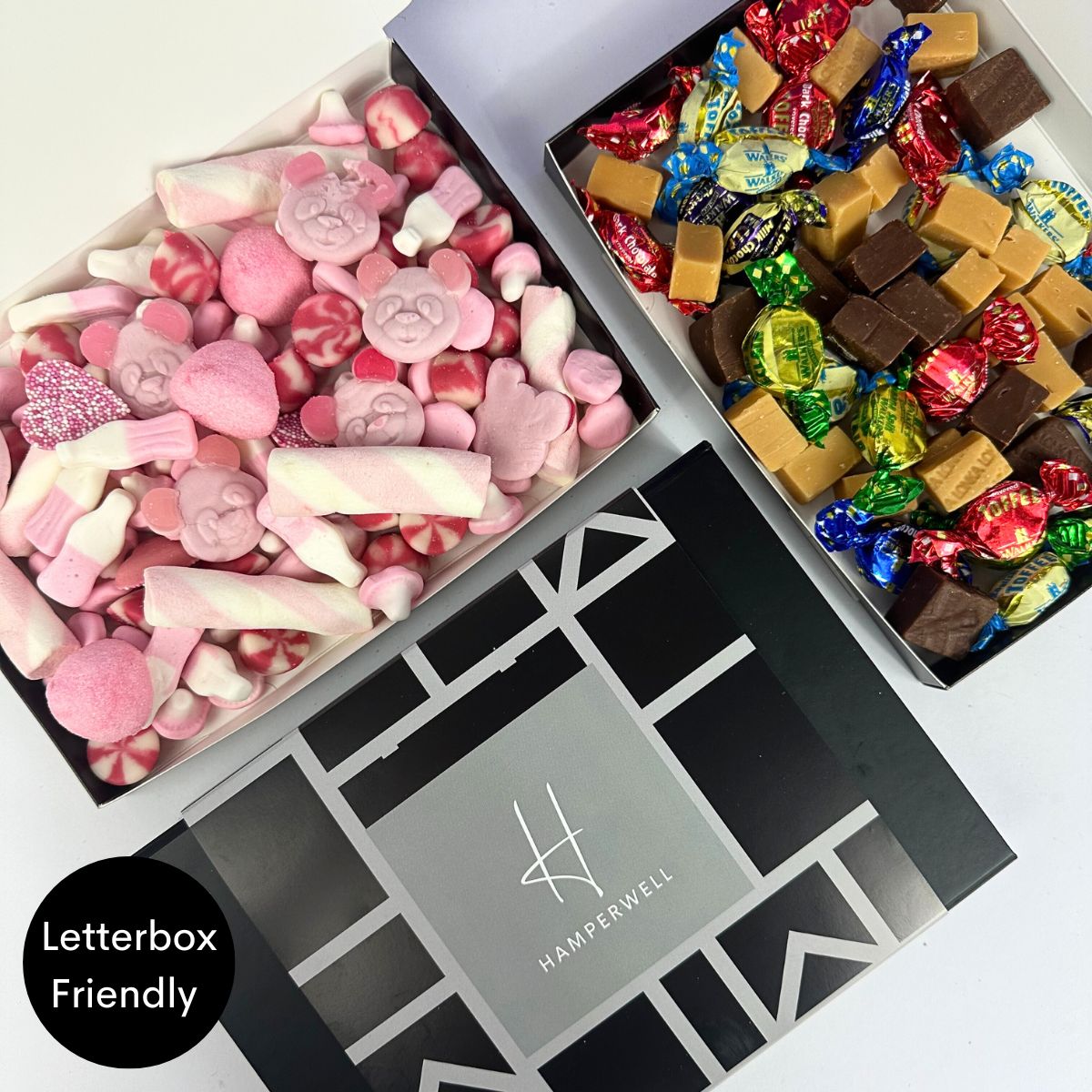 Pink Sweets Letterbox Gift Hamper - ScentiMelti Home Fragrance, Beauty & Gifts UK