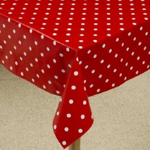 Red Polka Dot PVC Fabric - ScentiMelti Home Fragrance, Beauty & Gifts UK