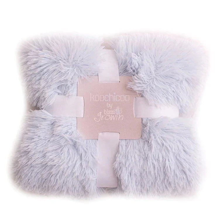 Koochicoo™ Fluffy Baby Blanket - Powder Blue - ScentiMelti Home Fragrance, Beauty & Gifts UK