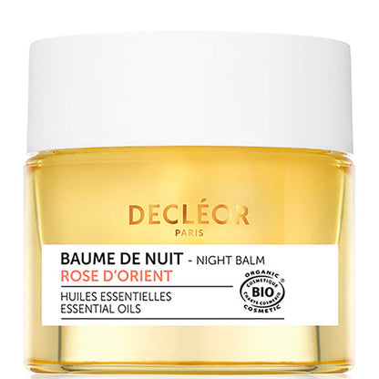 DECLÉOR Organic Rose Damascena Soothing Night Balm 15ml - ScentiMelti Home Fragrance, Beauty & Gifts UK