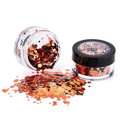 PaintGlow Metallic Chunky Glitter 3g – Vegan Cosmetic Glitter for Face, Body, Nails, Hair and Lip - ScentiMelti Home Fragrance, Beauty & Gifts UK