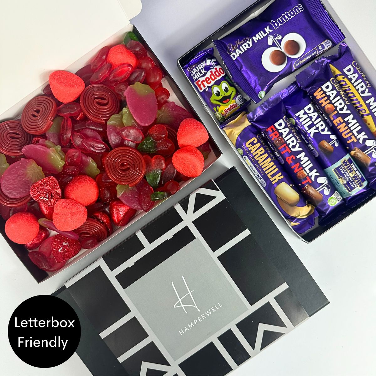 Red Sweets Letterbox Gift Hamper - ScentiMelti Home Fragrance, Beauty & Gifts UK