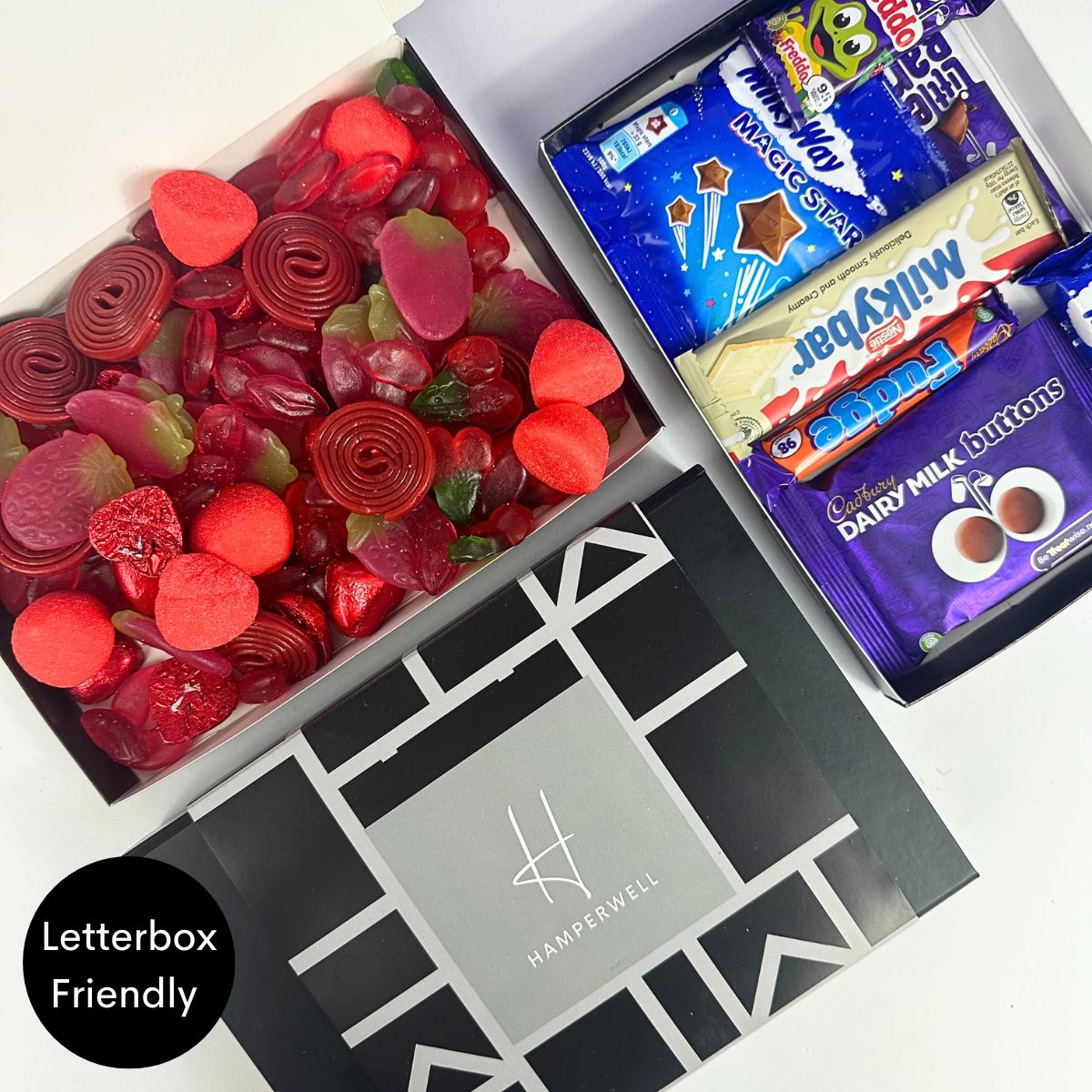 Red Sweets Letterbox Gift Hamper - ScentiMelti Home Fragrance, Beauty & Gifts UK