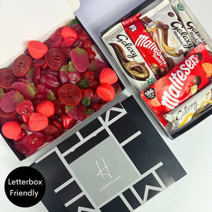 Red Sweets Letterbox Gift Hamper - ScentiMelti Home Fragrance, Beauty & Gifts UK