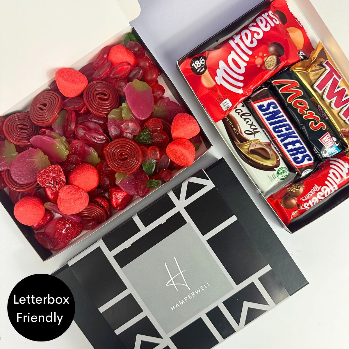 Red Sweets Letterbox Gift Hamper - ScentiMelti Home Fragrance, Beauty & Gifts UK