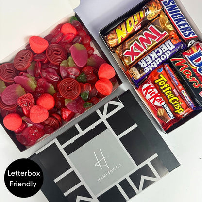 Red Sweets Letterbox Gift Hamper - ScentiMelti Home Fragrance, Beauty & Gifts UK