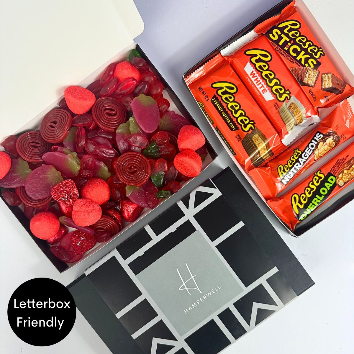 Red Sweets Letterbox Gift Hamper - ScentiMelti Home Fragrance, Beauty & Gifts UK