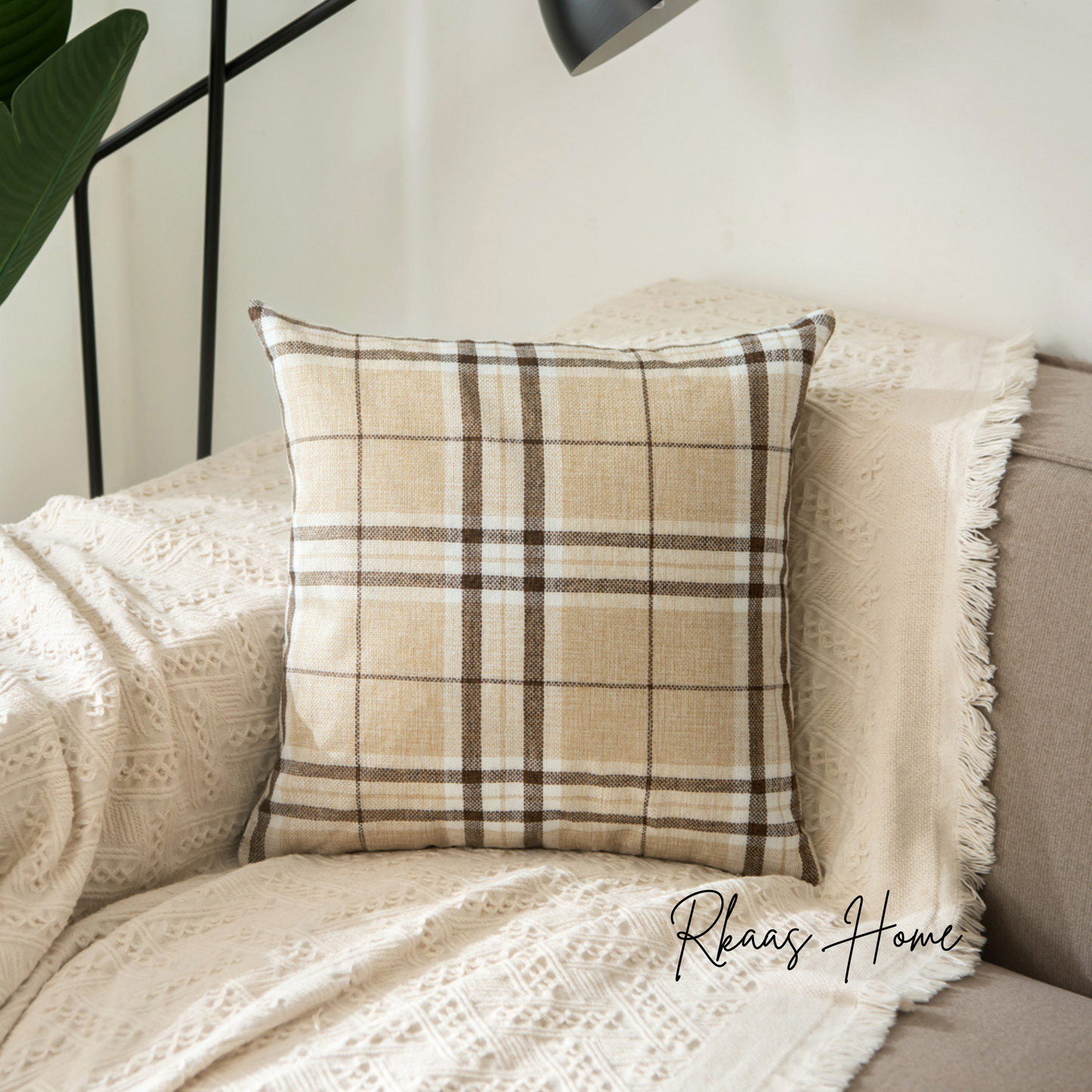 Tartan Check Cushion Cover Home Sofa 45x45 CM (18"x18") - ScentiMelti Home Fragrance, Beauty & Gifts UK