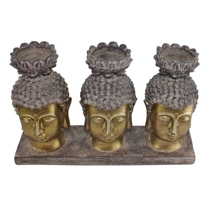 Triple Candle Holder, Buddha Design Billies Inks ScentiMelti Wax Melts