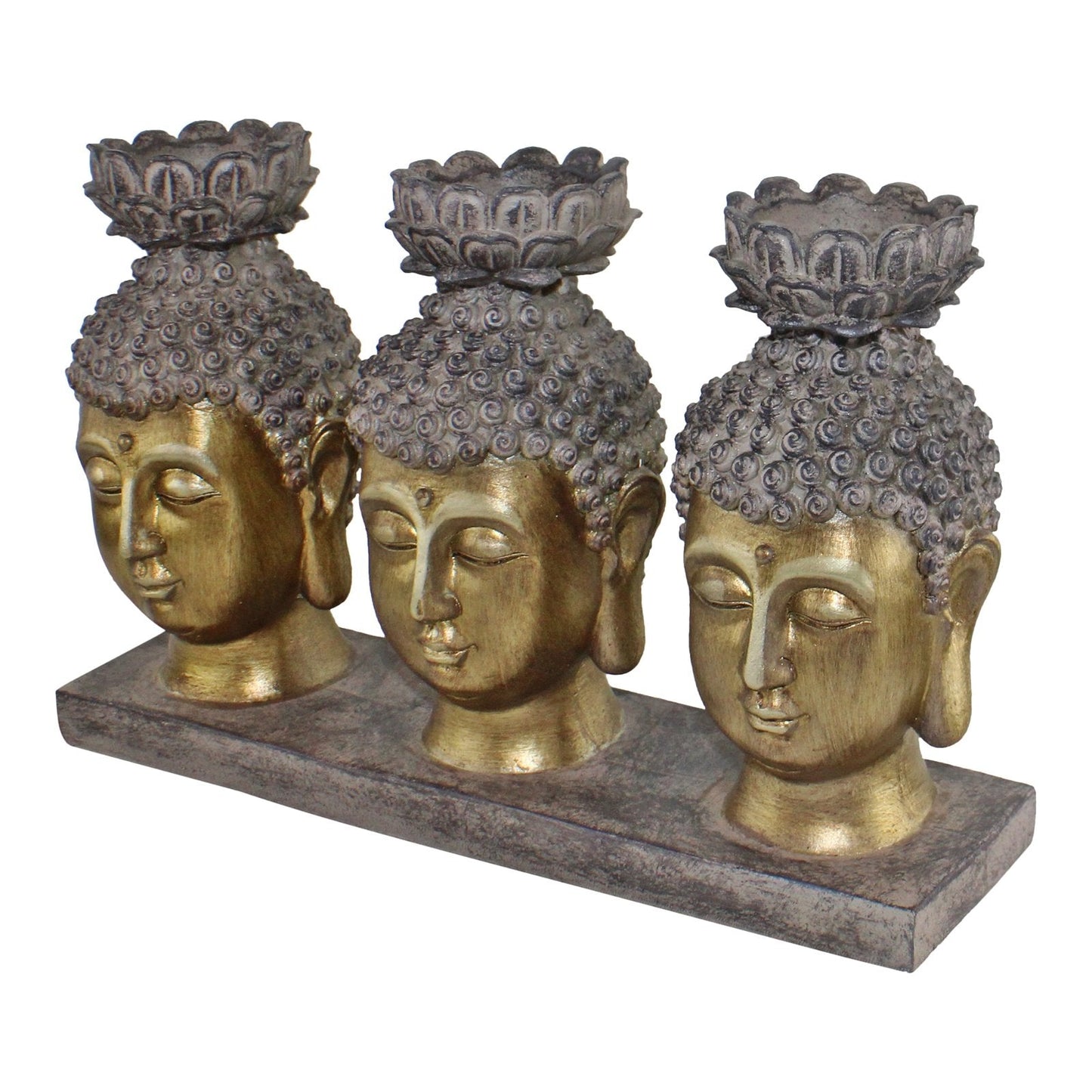 Triple Candle Holder, Buddha Design Billies Inks ScentiMelti Wax Melts