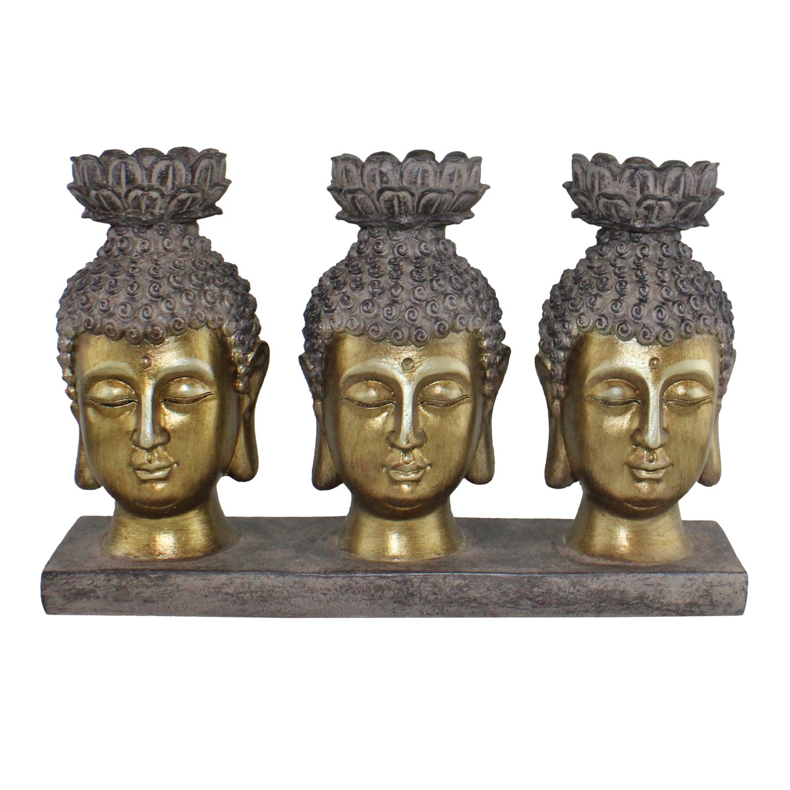 Triple Candle Holder, Buddha Design Billies Inks ScentiMelti Wax Melts