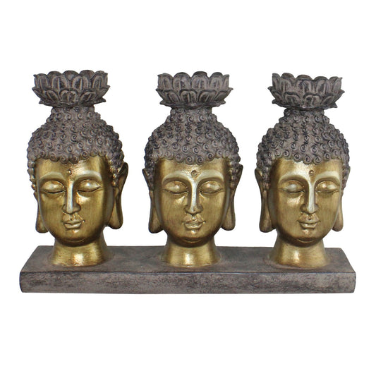 Triple Candle Holder, Buddha Design Billies Inks ScentiMelti Wax Melts