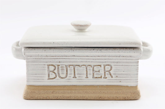 Natural Ceramic Butter Dish 19cm Billies Inks ScentiMelti Wax Melts