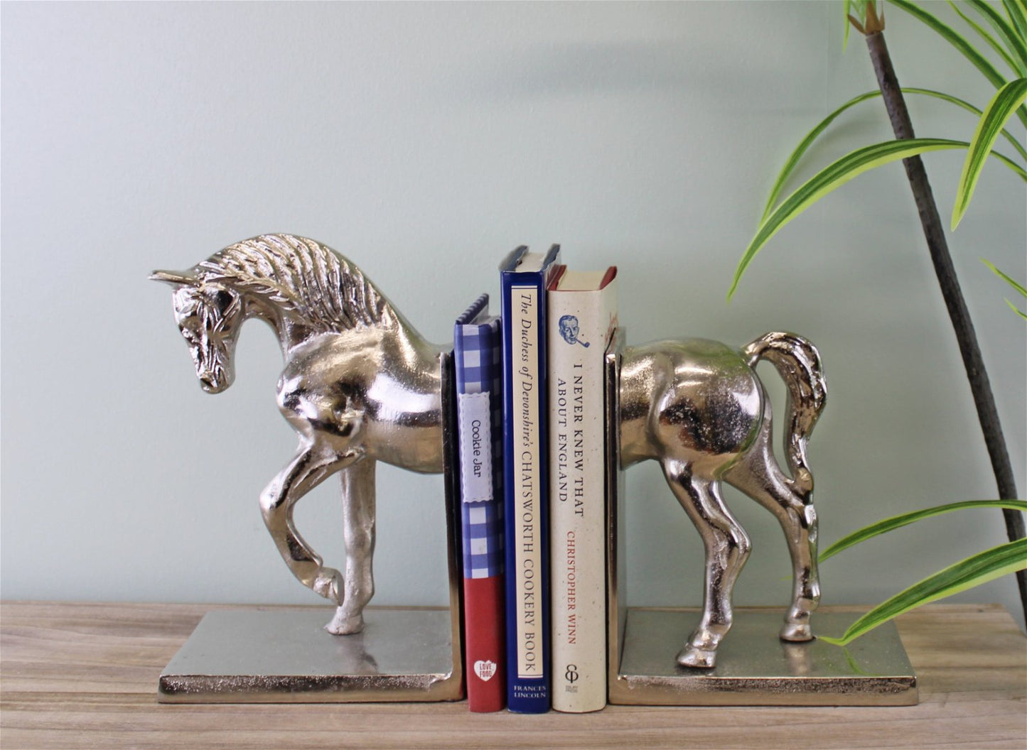 Silver Aluminium Horse Bookends Billies Inks ScentiMelti Wax Melts