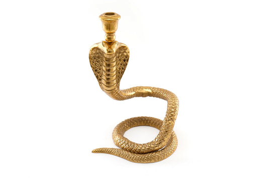 Large Gold Snake Candle Holder Billies Inks ScentiMelti Wax Melts