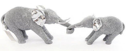 Silver Beaded Elephants Two Piece Mother & Calf Billies Inks ScentiMelti Wax Melts