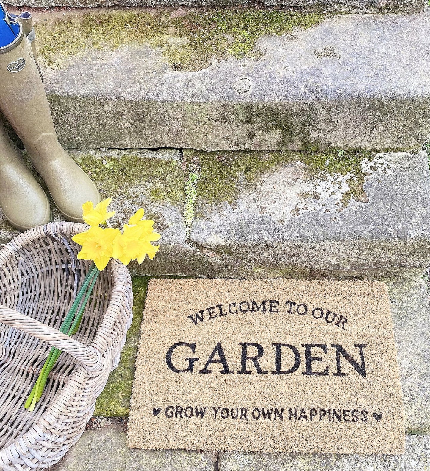 Grow Your Own Happiness Potting Shed Doormat - ScentiMelti Home Fragrance, Beauty & Gifts UK