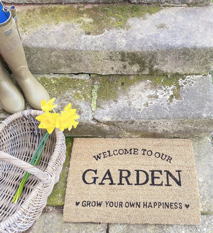 Grow Your Own Happiness Potting Shed Doormat - ScentiMelti Home Fragrance, Beauty & Gifts UK