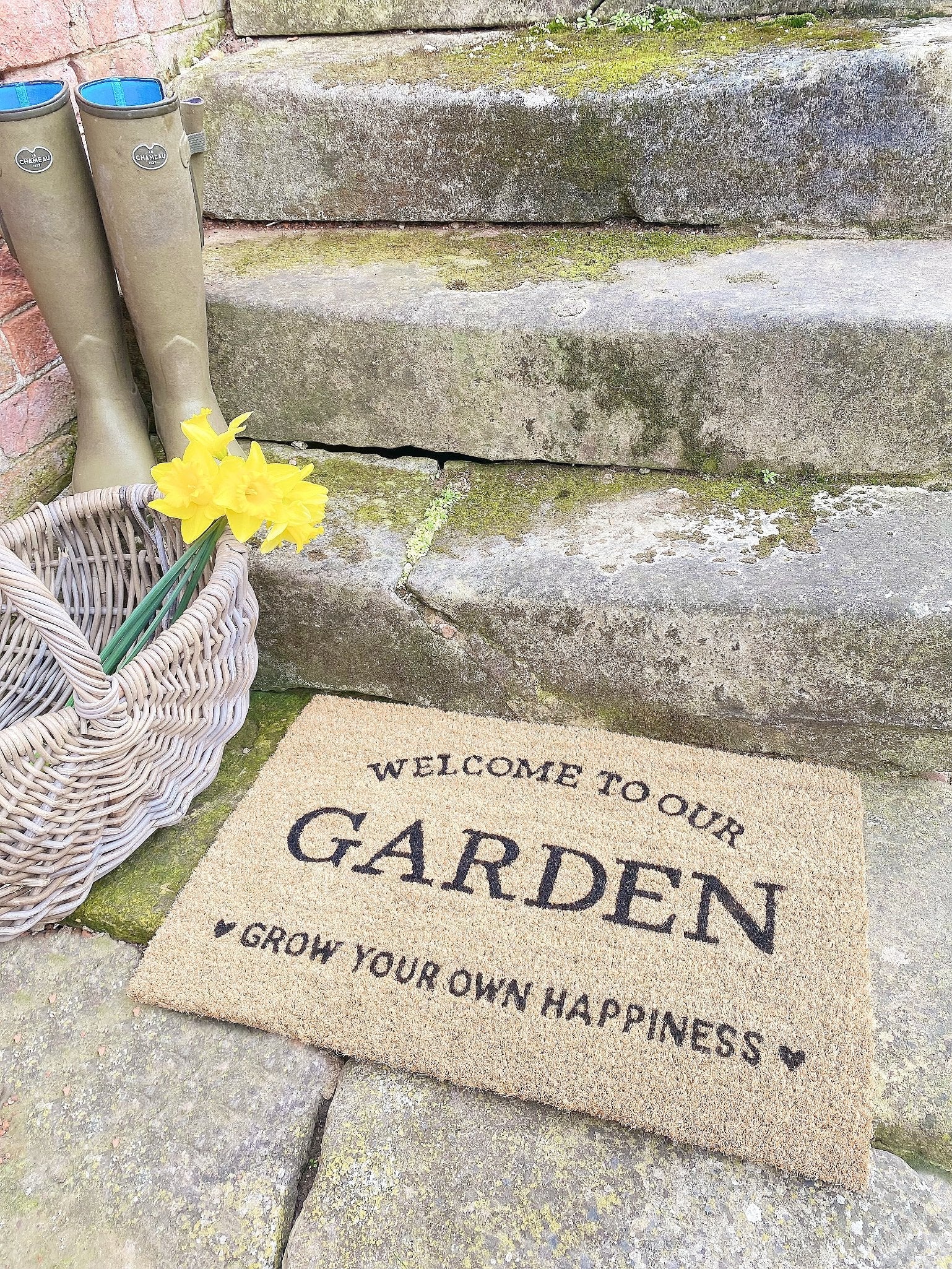 Grow Your Own Happiness Potting Shed Doormat - ScentiMelti Home Fragrance, Beauty & Gifts UK