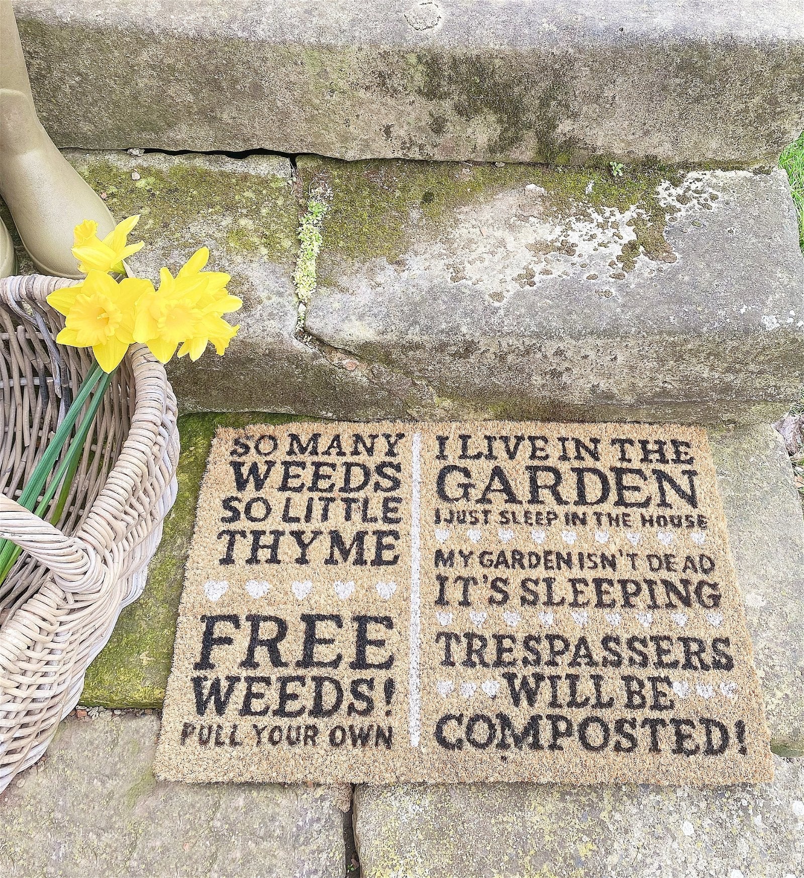 Free Weeds Potting Shed Doormat - ScentiMelti Home Fragrance, Beauty & Gifts UK