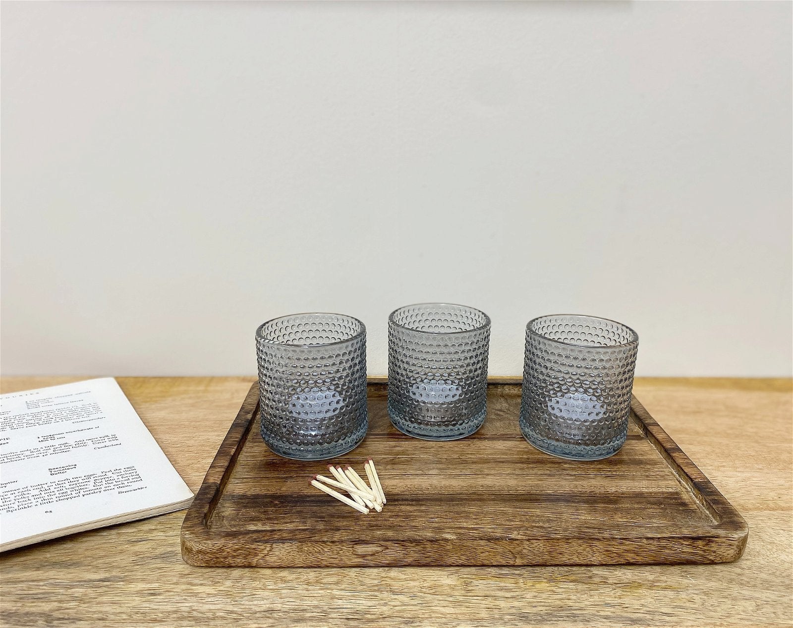 Set Of Three Synergy Tea Light Holders Billies Inks ScentiMelti Wax Melts