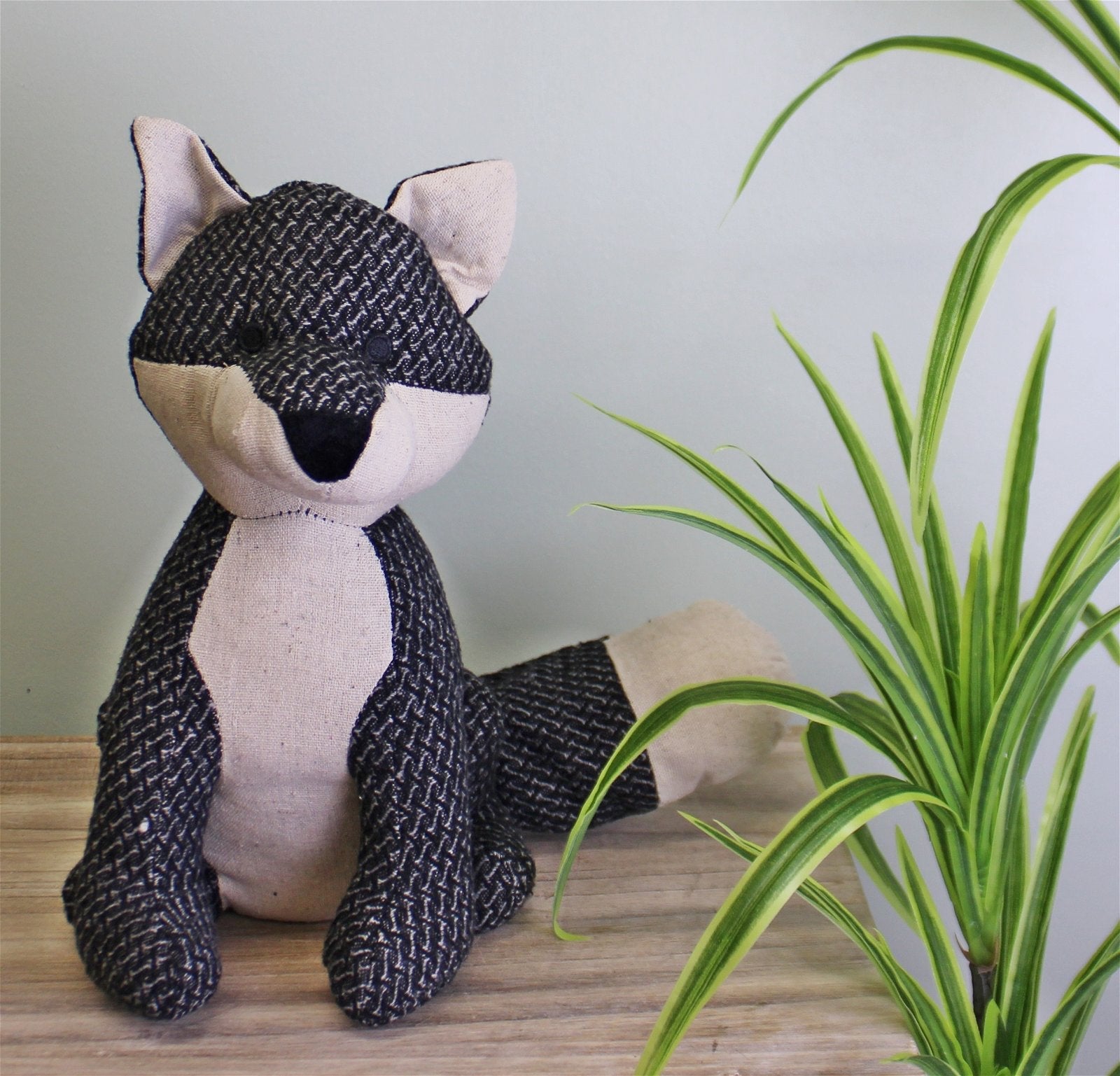 Grey Fabric Fox Doorstop - ScentiMelti Home Fragrance, Beauty & Gifts UK