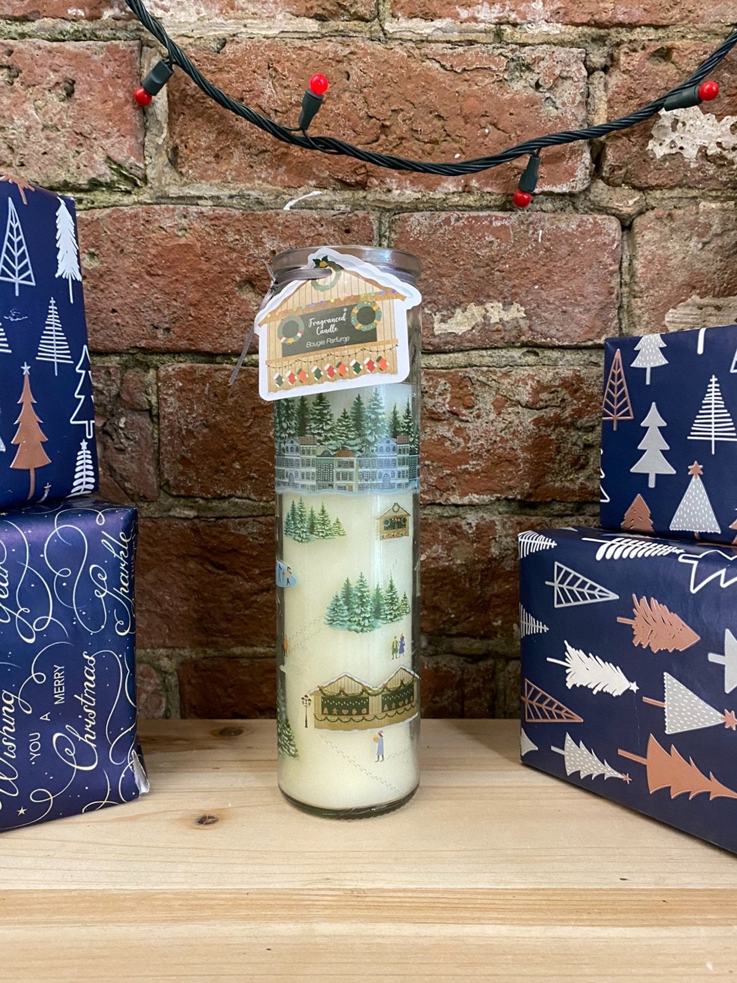 Christmas Market Citrus Tube Candle 20cm - ScentiMelti Home Fragrance, Beauty & Gifts UK