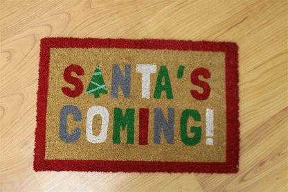 Santa's Coming' Doormat - ScentiMelti Home Fragrance, Beauty & Gifts UK