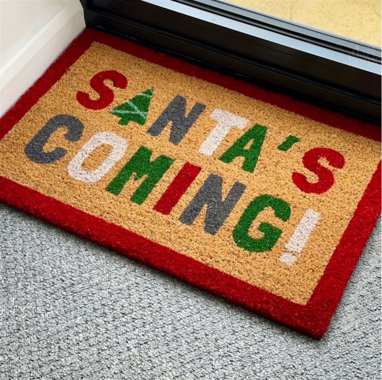 Santa's Coming' Doormat - ScentiMelti Home Fragrance, Beauty & Gifts UK