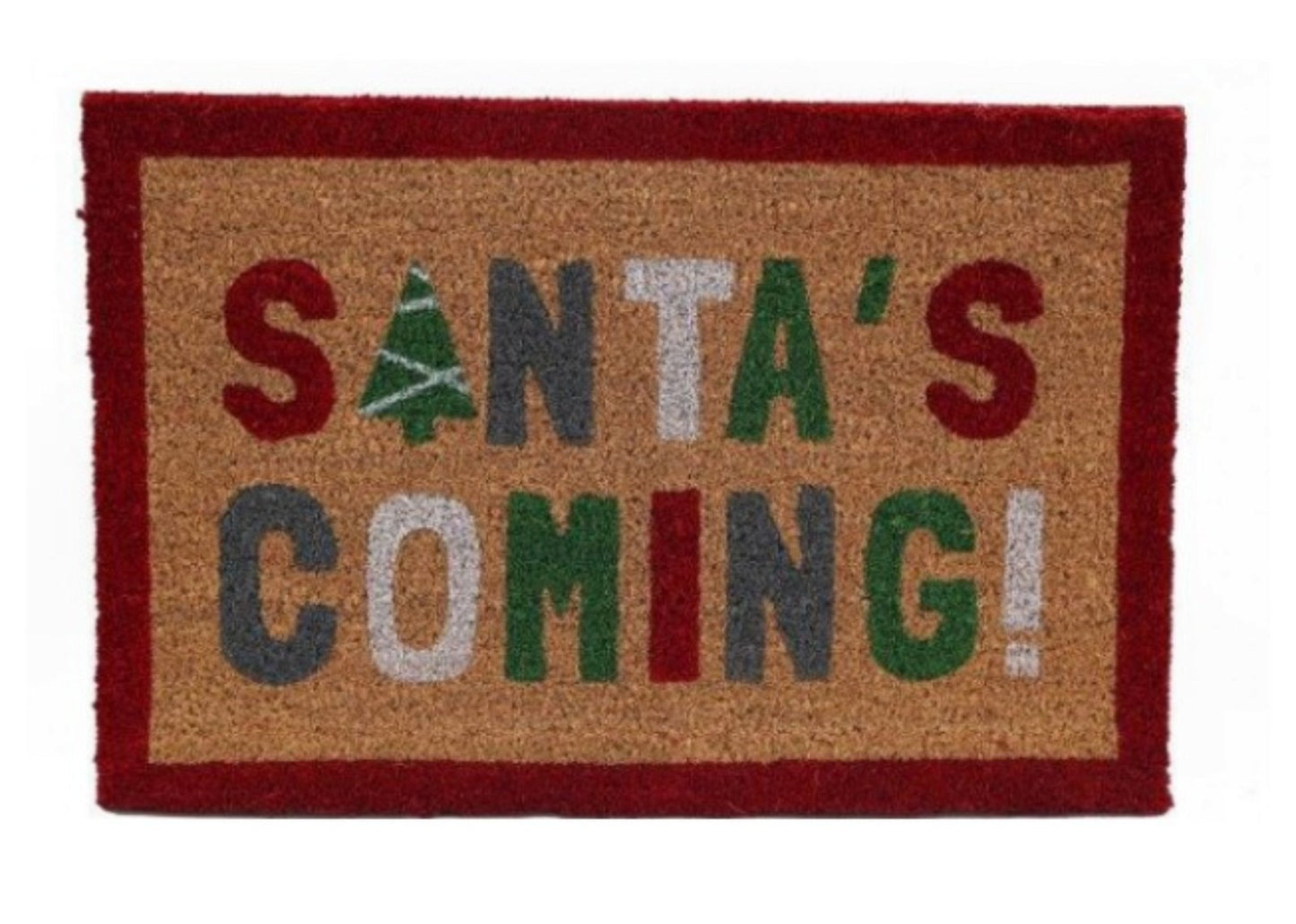 Santa's Coming' Doormat - ScentiMelti Home Fragrance, Beauty & Gifts UK