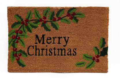 Holly Berries Doormat - ScentiMelti Home Fragrance, Beauty & Gifts UK