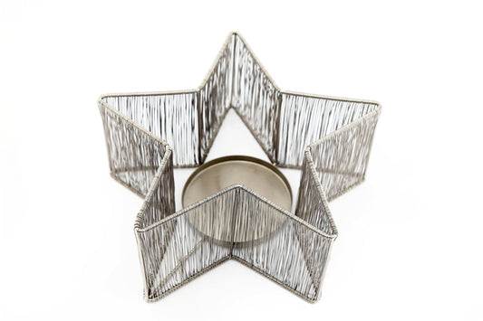 Silver Star Candle Holder Billies Inks ScentiMelti Wax Melts