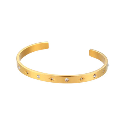 18K Gold Plated Star Cuff Bangle Bracelets - ScentiMelti  18K Gold Plated Star Cuff Bangle Bracelets