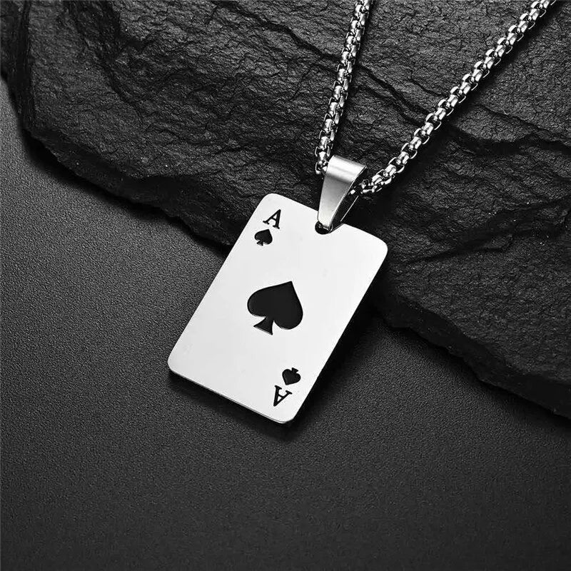 Ace of Spades & Hearts Necklace - ScentiMelti Home Fragrance, Beauty & Gifts UK